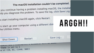 Fejlen MacOS-installationen kunne ikke fuldføres og hvordan du løser det