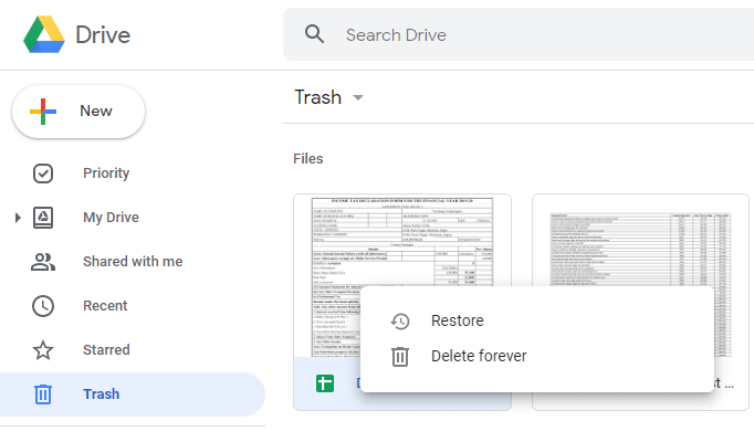 Kako oporaviti izbrisane datoteke s Google diska