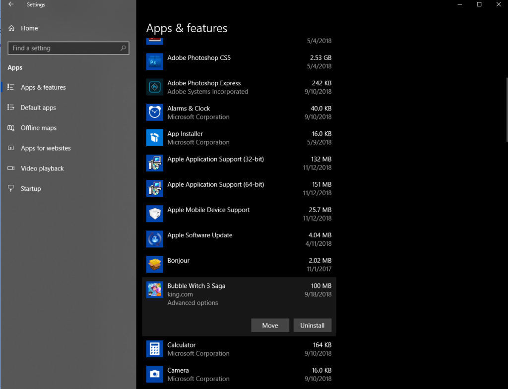 Passos per controlar els permisos de l'aplicació a Windows 10