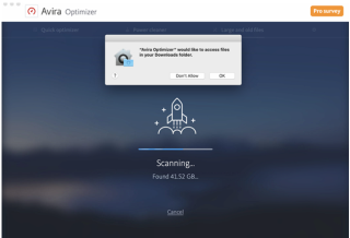 Avira Optimizer: Διαχειριστείτε τον χώρο αποθήκευσης Mac σας
