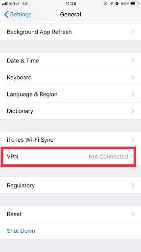 Βήματα για τη διαμόρφωση της πρόσβασης VPN στο iOS