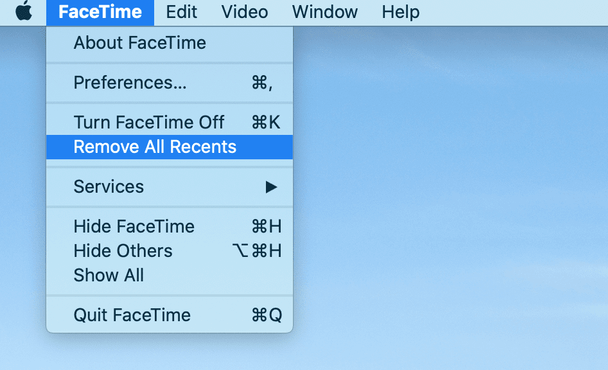 Πώς να διαγράψετε το ιστορικό FaceTime σε Mac