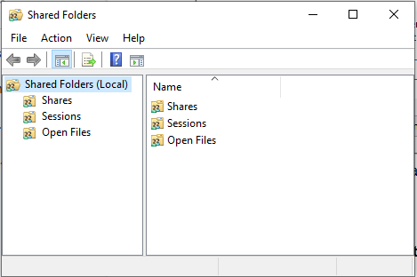 Passos per veure fitxers i carpetes compartits a Windows 10