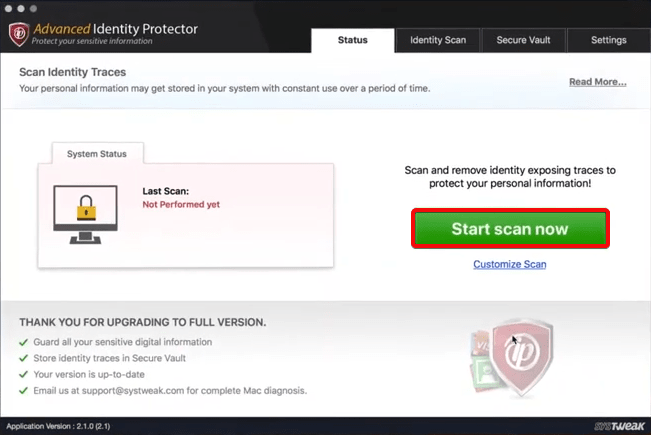 Advanced Identity Protector de Systweak: eina per prevenir el robatori d'identitat