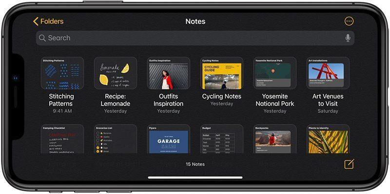 Η εφαρμογή Apple Notes γίνεται πολύ καλύτερη με το iOS 13: Τι νέο υπάρχει;