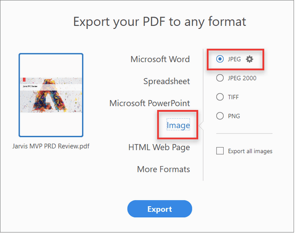 Jak převést PDF do JPG na Mac