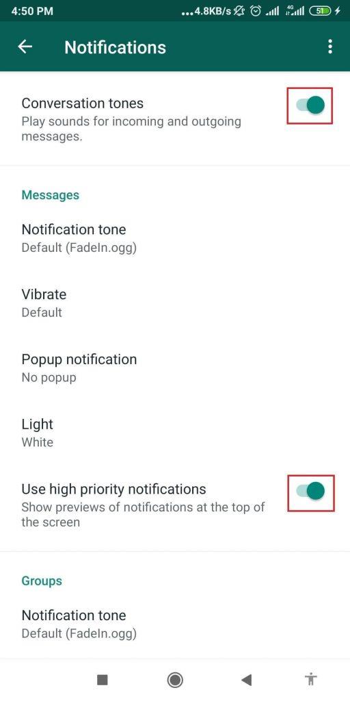 Per què no rebo notificacions de WhatsApp?  Com soluciono el problema?