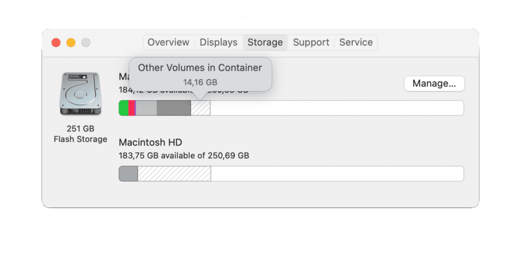 Slik fjerner du andre volumer i container på Mac