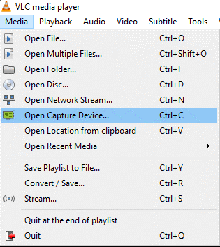 Kā ierakstīt ekrānu, izmantojot VLC Media Player operētājsistēmā Windows 10, 8 un 7