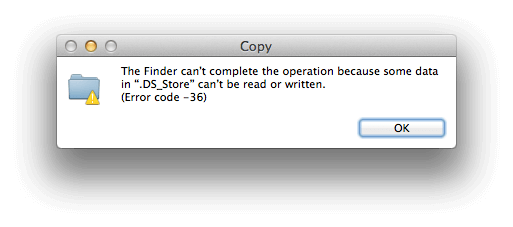 Kako lahko popravim kodo napake 36 v MacOS Finderju