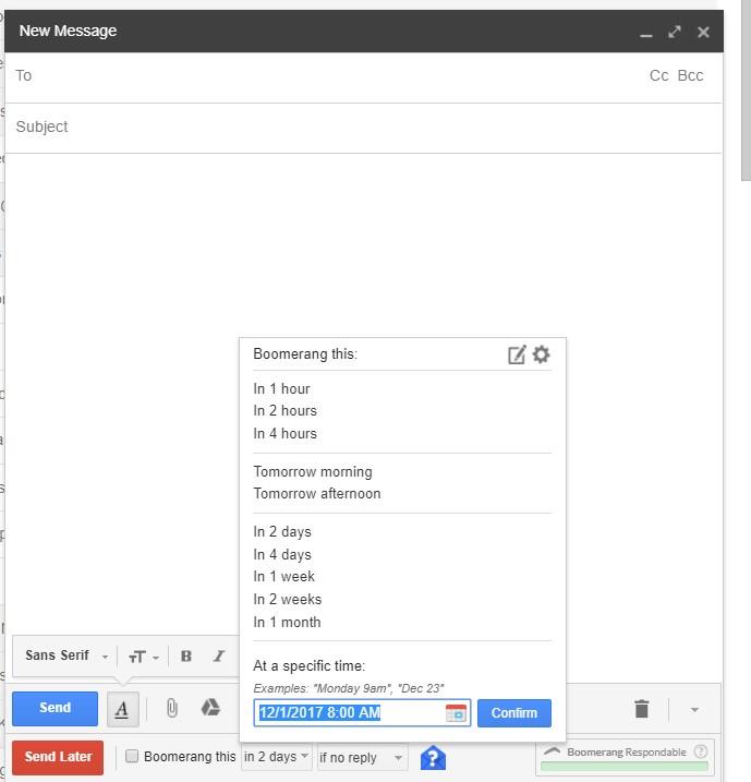 Kako zakazati e-poruku na Gmailu koristeći Boomerang