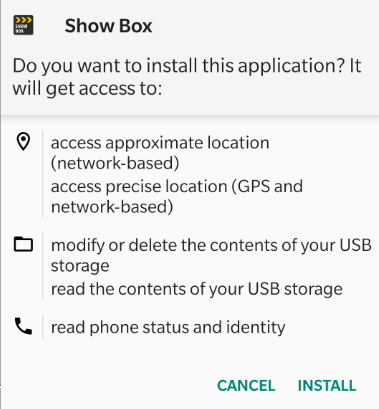Kas yra „Showbox“ programa, skirta „Android“?