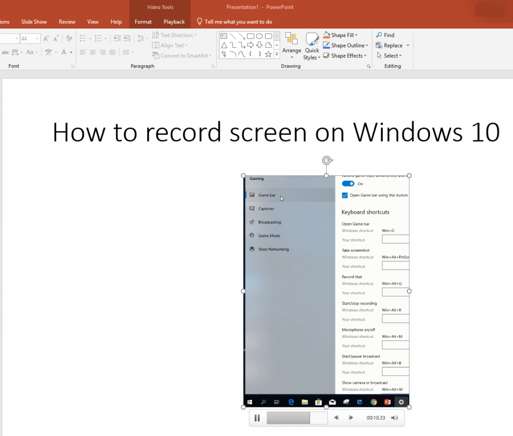 Jak nahrávat obrazovku ve Windows 10 bez jakékoli instalace