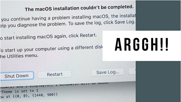 Σφάλμα "Η εγκατάσταση του macOS δεν ήταν δυνατό να ολοκληρωθεί" και πώς να το διορθώσετε