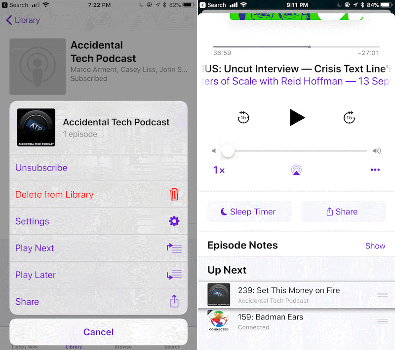 Com utilitzar l'aplicació Podcasts a iOS 11