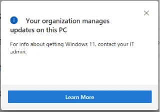Jak opravit, že vaše organizace spravuje aktualizace na tomto počítači