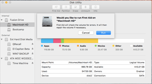 Pogreška "Disk Utility ne može popraviti ovaj disk" na MacBook-u (riješeno)