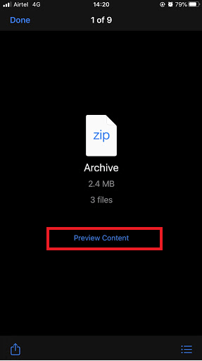Com crear i obrir fitxers Zip a iPhone?