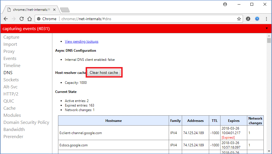 Fixa serverns DNS-adress kunde inte hittas i Chrome