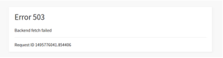 Kako ispraviti pogrešku 503 backend dohvaćanje nije uspjelo
