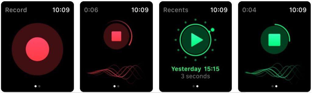 Les aplicacions de gravació de veu d'Apple Watch retiraran les notes a l'instant