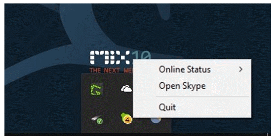 Passos per eliminar Skype de la safata del sistema a Windows 10