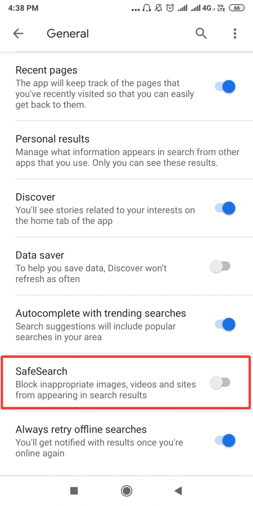 Kas yra „Google“ saugi paieška ir kaip ja naudotis?