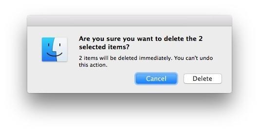 Sådan slettes filer eller mapper permanent på Mac