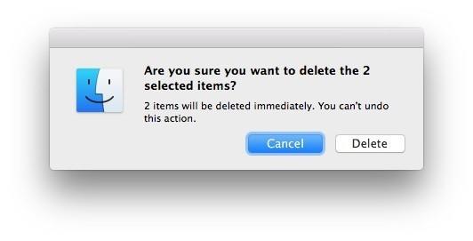 Πώς να διαγράψετε οριστικά αρχεία ή φακέλους σε Mac