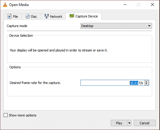 Ako zaznamenať obrazovku pomocou prehrávača médií VLC v systéme Windows 10, 8 a 7