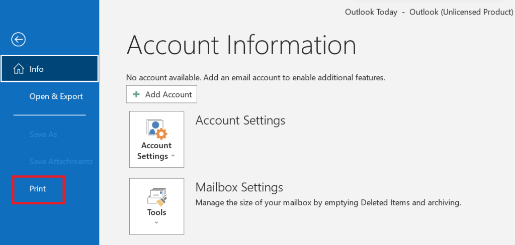 Kaip išsaugoti „Outlook“ el. paštą kaip PDF dokumentą?