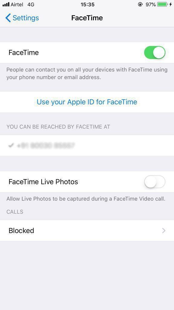 Hvordan aktivere, deaktivere og ta levende bilder i FaceTime på iOS 12?