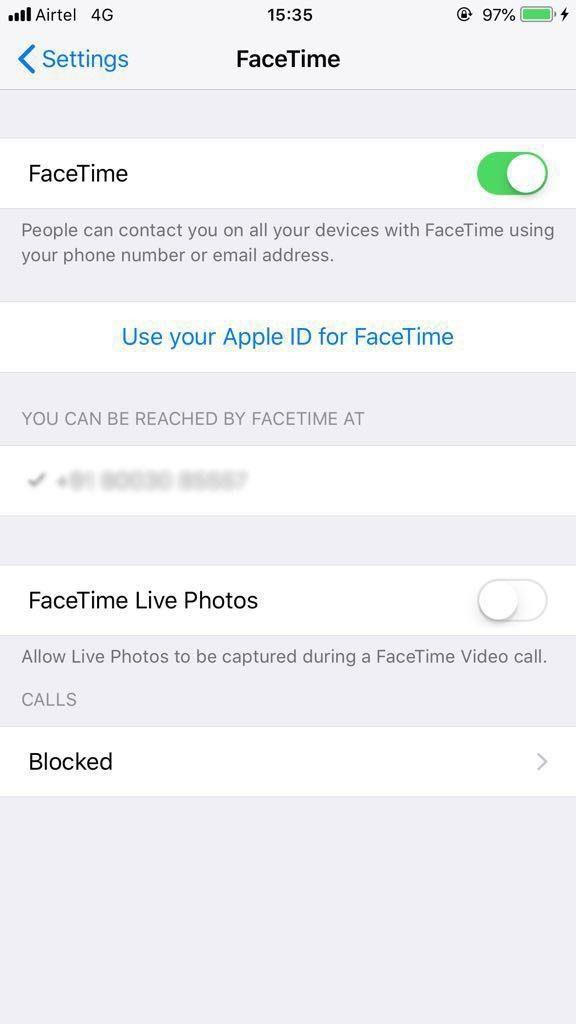 Com habilitar, desactivar i fer fotos en directe a FaceTime a iOS 12?