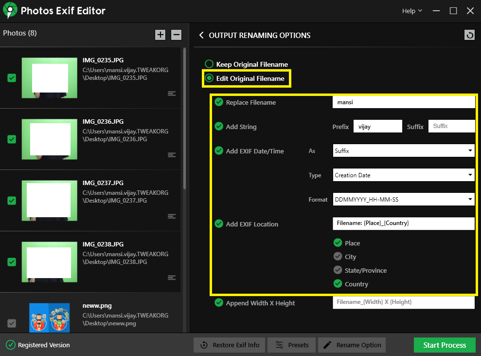 Как да редактирате пакетно RAW изображения Exif метаданни в Windows