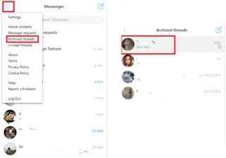 Kuidas Messengeris jäädavalt kustutatud Facebooki sõnumeid taastada