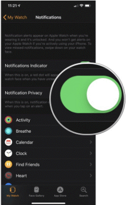 Com gestionar les notificacions a Apple Watch