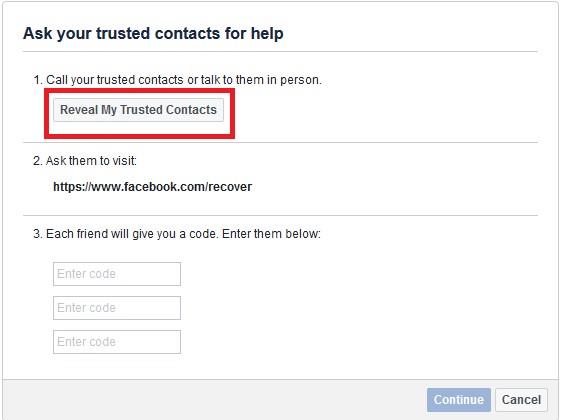 Ανακτήστε την πρόσβαση σε λογαριασμό Facebook με αξιόπιστες επαφές