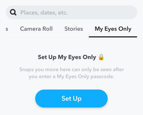 Kako promijeniti šifru samo za oči na Snapchatu