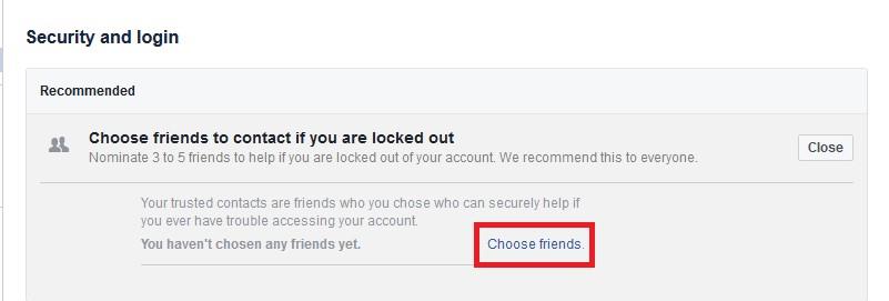Szerezzen vissza hozzáférést a Facebook-fiókhoz a megbízható kapcsolatok segítségével