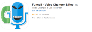 Pregled aplikacije: Funcall – Izmenjevalnik glasu in snemanje: Izmenjevalnik glasu in snemalnik klicev