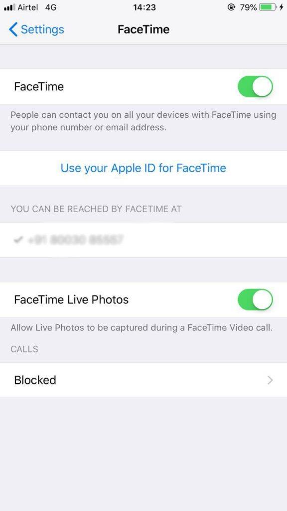 Com habilitar, desactivar i fer fotos en directe a FaceTime a iOS 12?