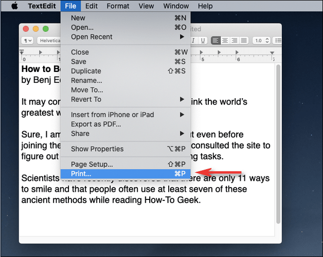Kā drukāt PDF formātā operētājsistēmā MacOS