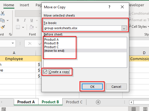 Com agrupar fulls de treball a Excel