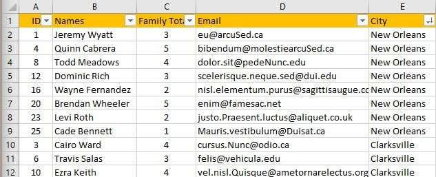 Como filtrar datos en Excel