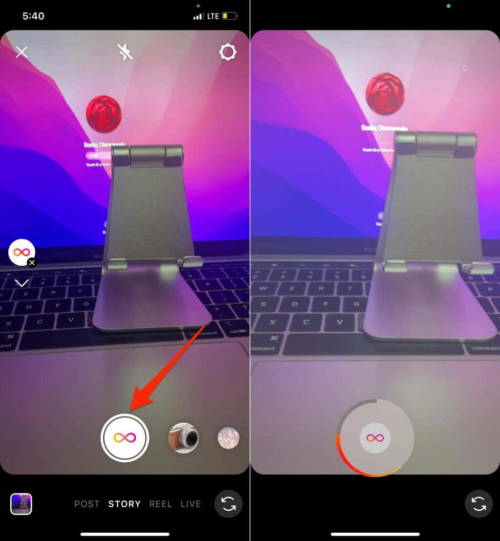 Как да направите видеоклипове с бумеранг в Instagram и Snapchat