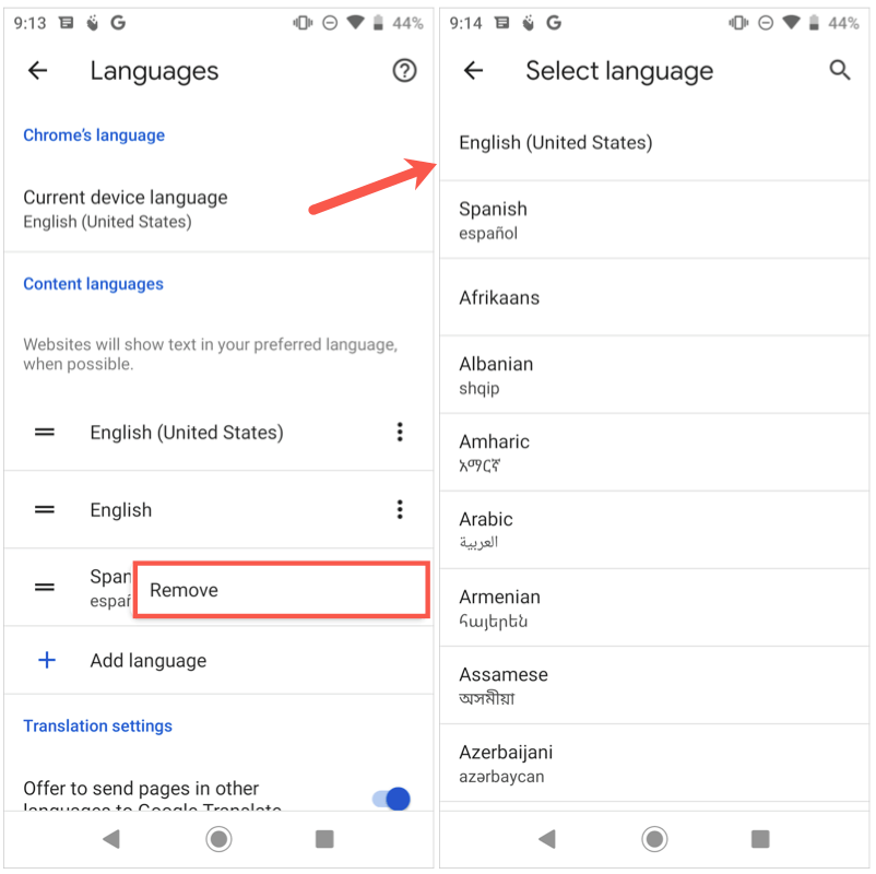 Com canviar l'idioma a Google Chrome