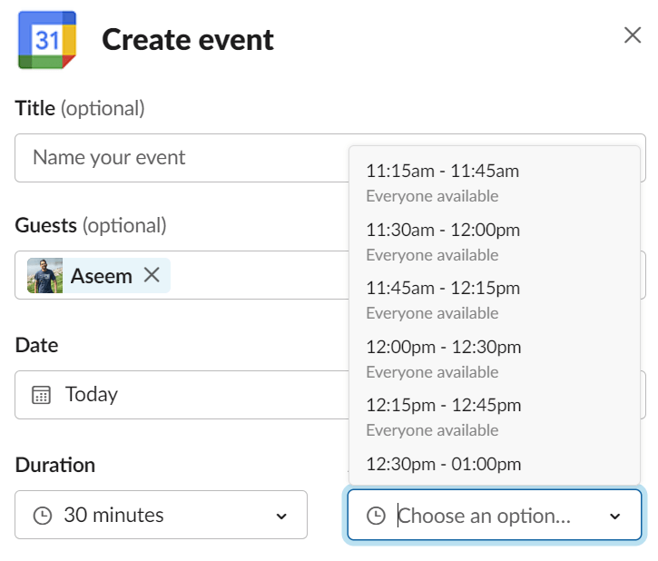 Sådan synkroniserer du Slack med Google Kalender