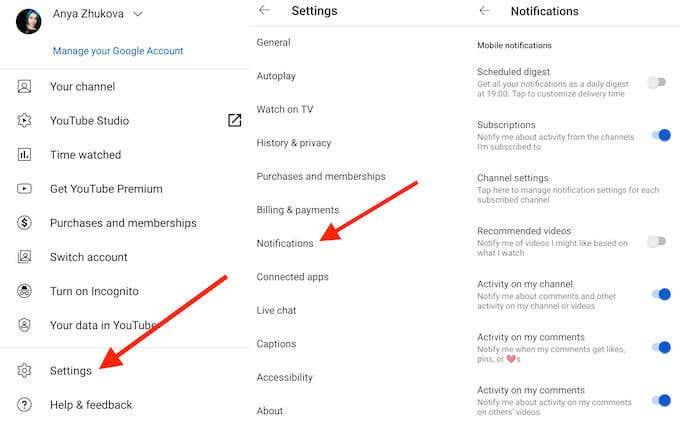 Com desactivar i gestionar les notificacions de YouTube