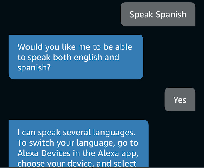 Como cambiar o idioma de Alexa a español e outros idiomas