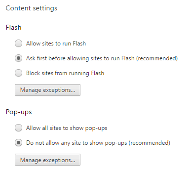 Ako povoliť Flash v prehliadači Chrome pre konkrétne webové stránky